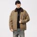 Shake Grain Lamb Wool Winter New Handsome Men's Workwear With Cotton Jacket Trendy Brand_mkmklike.com