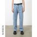 Men's Clothing Street Classic Washed Jeans New Trendy Brand Simple And Versatile Straight Trousers_mkmklike.com