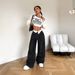 Women's Low-Rise Wide Leg Jeans Distressed Denim Pants Flared Hem Comfortable Stretch Bootcut Trousers Sexy Casual Fashion_mkmklike.com