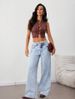 K New Women's Straight Leg Jeans For Jeans_mkmklike.com