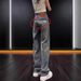 Women's High-Waisted Slim Fit Straight Leg Jeans Fashionable Loose Slimming Wide Leg Pants For Petite Figures Spring New Style_mkmklike.com