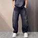 Fall Trendy Denim Jeans For Men – American Retro Cargo Jogger Pants | Streetwear Hip-Hop Style"_mkmklike.com