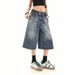 2025 New American Retro Washed Straight Denim Shorts For Men And Women, Distressed Slimming Versatile Wide-Leg Cropped_mkmklike.com