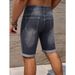 Men's Stretch Denim Shorts 5-Inch Inseam Slim Fit Vintage Washed Casual Streetwear Short Pants For Teen Boys_mkmklike.com