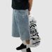 Men's Clothing Trendy Handcuffs Embroidered Cropped Jeans Loose Straight Casual Skateboard Pants_mkmklike.com