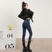 High Waist Stretch Fleece-Lined Jeans For Women 2024 Autumn Winter New Slim Fit Thickened Ankle-Length Skinny Pencil_mkmklike.com