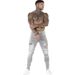 Men's Distressed Skinny Jeans Custom Made Rips Slightly Stretchy Slim Fit Denim_mkmklike.com