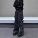 Vintage American Style Washable Loose Fit Cargo Jeans For Men & Women With Multi-Pockets Straight Leg Streetwear Pants_mkmklike.com