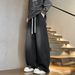 Vintage American Workwear Jeans – Relaxed Straight Leg Denim Pants With Multi-Pocket Design For Men, Classic Blue & Black Wash_mkmklike.com