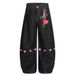 With Pendant Heart Patch Embroidery Wide-Leg Jeans Men's Scimitar INS Trendy Brand Personality Loose Long Pants_mkmklike.com