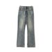 Men's Clothing Retro Blue Jeans Vintage Blue Jeans For Men - Relaxed Fit High Waist Retro Denim Pants With Flared Leg For Tall Men (Black, Indigo)_mkmklike.com