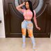European And American Women's Fashion WISH Hot Tassel Ripped Classic Denim Ruffle Long Pants In Stock Factory_mkmklike.com
