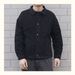Men's Korean Style Black Denim Jacket - Loose Fit Casual Streetwear Jacket For Autumn & Winter_mkmklike.com