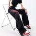 Women's Clothing Retro Spring And Summer New Graffiti Washed Jeans For Women Retro Design Straight Wide Leg Trousers Pants_mkmklike.com