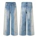 Men's & Women's Baggy Jeans With Handmade Splatter Paint & Vintage Wash - Loose Fit Straight Leg Denim Pants For Streetwear & Casual Style_mkmklike.com