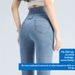 Elastic Waist High-Waisted Jeans For Women, New Spring And Autumn Slimming Stretch Tummy Control Plus Size Skinny Pants_mkmklike.com