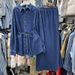 Elegant Denim Shirt & Fishtail Skirt Set – Tie-Waist Slim Fit, Autumn Streetwear Outfit_mkmklike.com