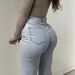 Cross-bordr 2026 Spring/Summr Nw Womn's High-Waistd Jans, Strtch Slim Fit, Butt-Lifting Flard Pants, Strt_mkmklike.com