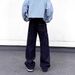 Straight Leg Cargo Jeans - Casual Loose Fit Work Pants With Droopy Hem, Multi-Pocket Design, Unisex Fashion For Spring & Autumn_mkmklike.com