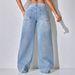 Low-Rise Distressed Jeans For Women – Rhinestone Embellished Button-Fly Straight Leg Denim Pants (S-XXL, 3 Washes)_mkmklike.com