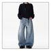 Men’s Washed Blue Vintage Jeans – Retro Baggy Straight Leg Denim Pants For Streetwear & Casual Outfits_mkmklike.com