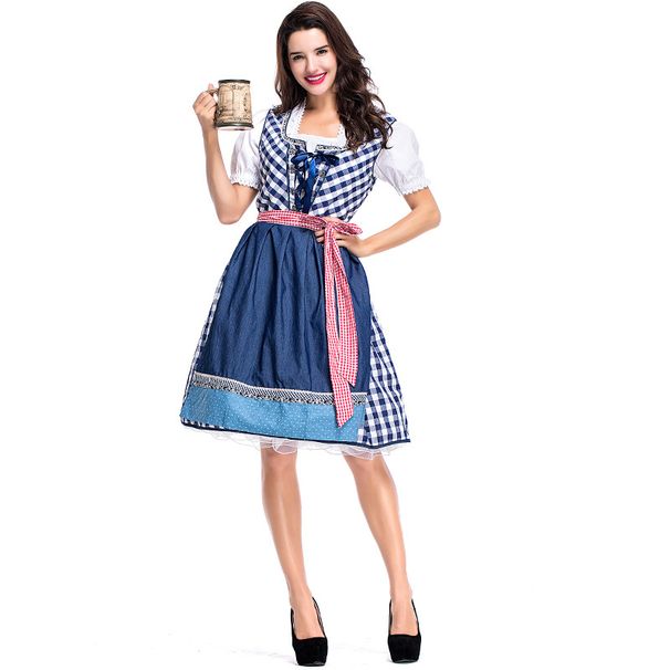 Women's Clothing German beer festival carnival costume beer gril exported to beer clothing Halloween costume_mkmklike.com