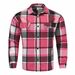 European Cross-Border Trade Hot-Selling Autumn And Winter American Style Loose Turn-Down Collar Shirt Plaid Jacket Coat_mkmklike.com