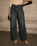 High Waisted Straight Leg Jeans Women's Clothing 2025 Spring New Item, Slim And Wide Leg Retro Style Pants_mkmklike.com