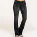 Women's Clothing Denim Low Waist Bone Breaking Flared Trousers_mkmklike.com