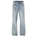Light Blue Flared Jeans Unisex Summer Style Thin High Street Slimming Pants Cleanfit Straight Leg_mkmklike.com