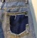 K New Heavy Industry Diamond Studded Nail Bead High Waist Slimming And Perforated Straight Leg Pants Mid Pants_mkmklike.com