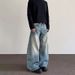 American High Street Cleanfit Vintage Selvedge Scimitar Jeans For Men 2025 Spring Straight Leg Flared Long Pants_mkmklike.com