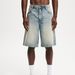 2025 Casual Knee Length Denim Shorts For Men, Fashionable, High Waist, Loose Fit, Baggy Jeans Shorts For Summer, Daily Streetwear_mkmklike.com