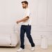 Men's Slim Fit Casual Jeans Loose Straight Leg Trousers Long Pants For Summer_mkmklike.com