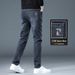 Jeans Men's Slim Fit Straight Casual Long Pants_mkmklike.com