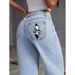 Women's Clothing Retro High Waist Wide Leg Jeans For Women – Vintage Loose Fit Straight Denim Pants With Stretch, Comfort Cotton, Casual Street Style_mkmklike.com