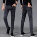 Nordmann Autumn New Men's Jeans Trendy Slim Fit Korean Style Casual Ash Gray Wear-resistant Long Pants_mkmklike.com