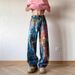 Men's Clothing Retro Washed Ink Oil Painting Palette Jeans Men's And Women's Spring High Street 3d Color Printed Floor Mopping Trousers_mkmklike.com