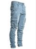 Men's Clothing Side Pocket Small Foot Skinny Jeans_mkmklike.com
