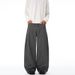 Men's Clean Fit Vertical Stripe Curved Blade Jeans Unisex Relaxed Trousers With Wide Leg Silhouette_mkmklike.com
