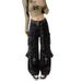 Women's Straight Leg Wide Leg Jeans American Retro High Street Workwear Casual Pants Fashionable Trendy Trousers 2024_mkmklike.com
