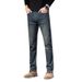 Pulse High-End Jeans Autumn And Winter Plus Velvet Korean Slim-Fit Straight-leg Stretch Casual Trousers 2025 New Fashion Men's_mkmklike.com