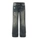 Men's Clothing Retro 2025 Hand Washed Dyed Trendy High End Design Men's Loose Straight Jeans_mkmklike.com