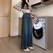 High-Waisted Wide Leg Jeans For Women – Flowy Straight Denim Pants (S-2xl, Dark Blue & Light Blue, Non-Stretch Cotton)_mkmklike.com