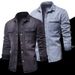 Pulse Men's Denim Spring Autumn Long Sleeve European American Retro Jacket Coat 2024 New Workwear Shirt Trend_mkmklike.com