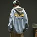 Loom Autumn For Men Korean Trendy Loose Fit Brand European And American Street Style Ins Super Handsome Hooded Denim Jacket_mkmklike.com