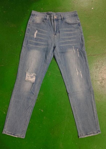 Men's Clothing 2025 European And American Fashion Cross-border European And American Men's Small Foot Stretch Ripped Jeans Tight Men's Jeans_mkmklike.com
