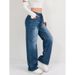 European And American Sizes - Cross-border Bestseller Trendy Elastic Wide-leg Women's Jeans_mkmklike.com