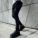 REPPUNK Men's Stretch Skinny Jeans With Ripped Details & Distressed Wash - Comfortable Slim Fit Denim Pants For Casual Wear_mkmklike.com