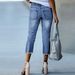 K Fashionable Retro Slim Fit Elastic Jeans For Women_mkmklike.com